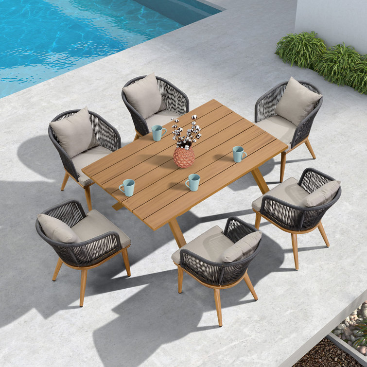 Modern garden dining table hot sale